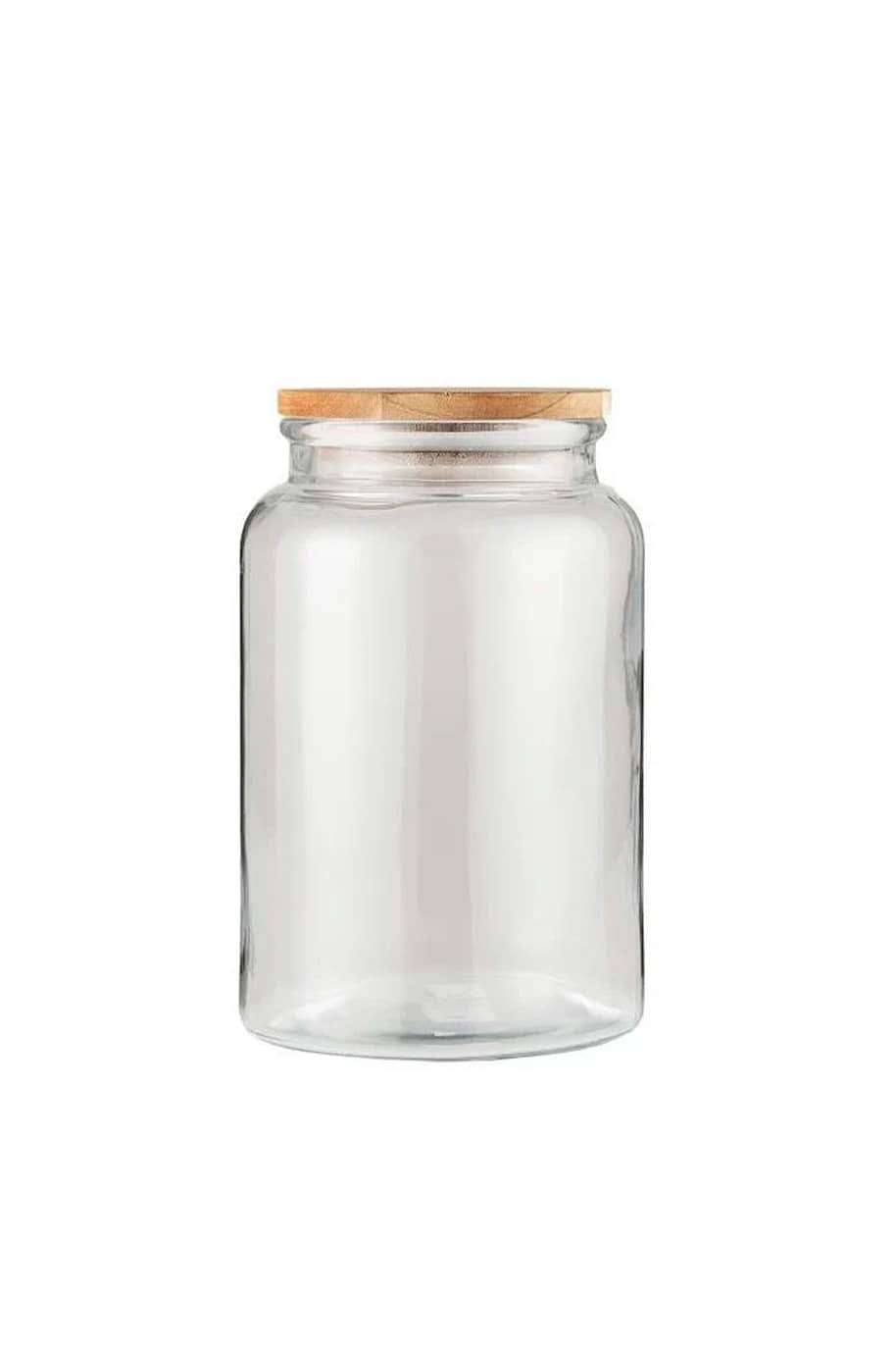 Round Glass Wide Mouth Closed Terrarium Jar - Large